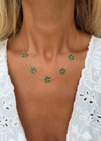 Emerald Flowery Necklace