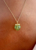 Green Tourmaline Apple Necklace - exclusive online