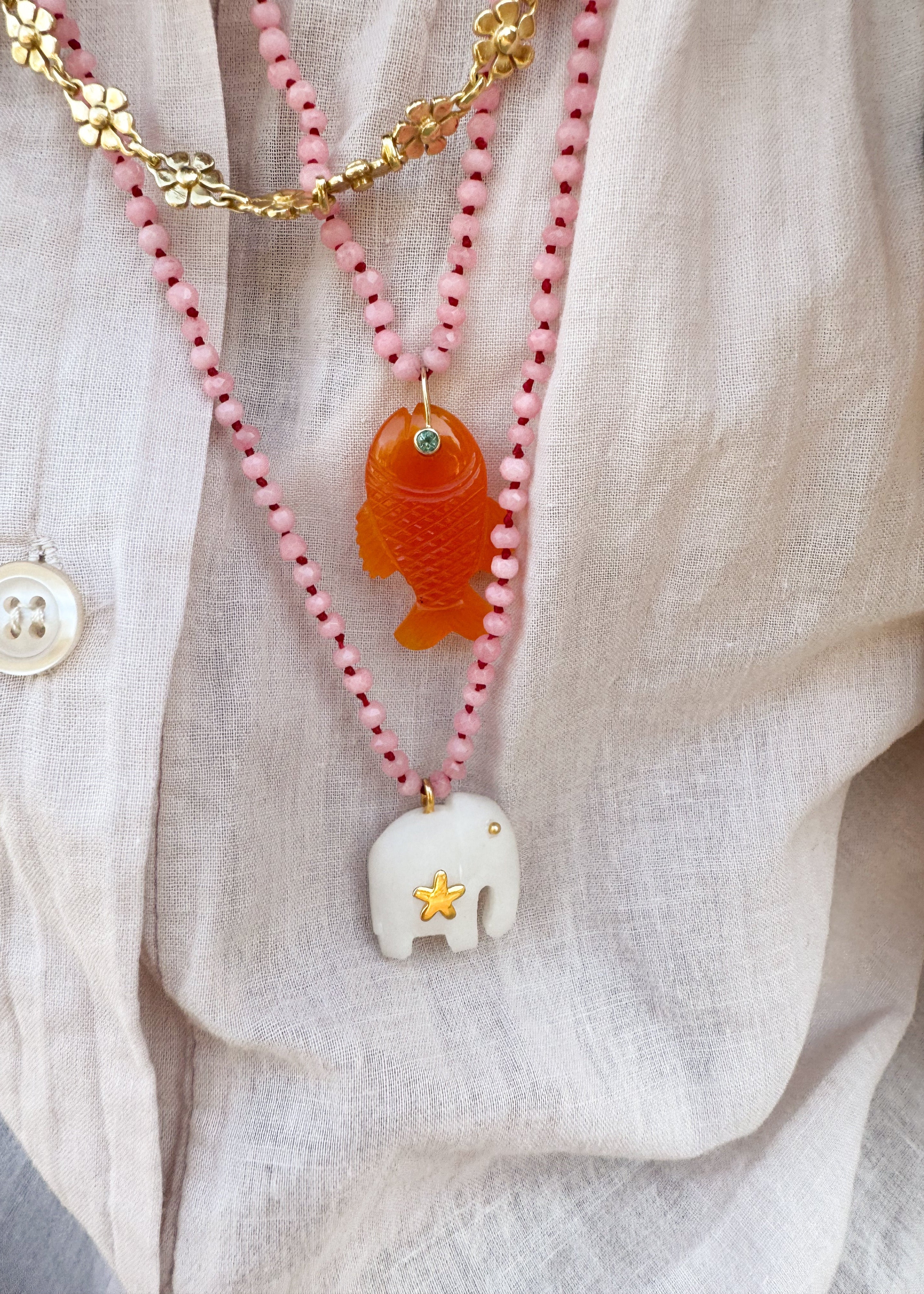 Carnelian-Chalcedony Fish