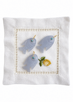 Blue Chalcedony Fish Pendant