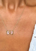 Tourmaline Butterfly Necklace - exclusive online