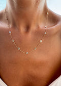 Polki Diamond Necklace and Howlite Turquoise Pendant