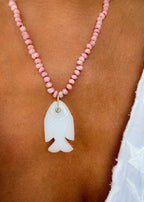 White Chalcedony Fish