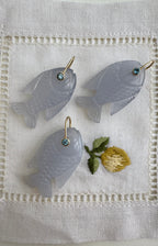 Blue Chalcedony Fish Pendant